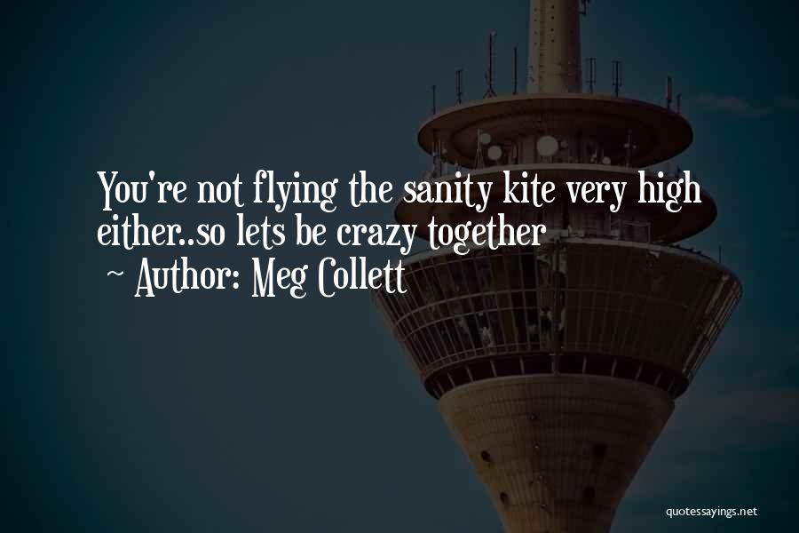 Meg Collett Quotes: You're Not Flying The Sanity Kite Very High Either..so Lets Be Crazy Together