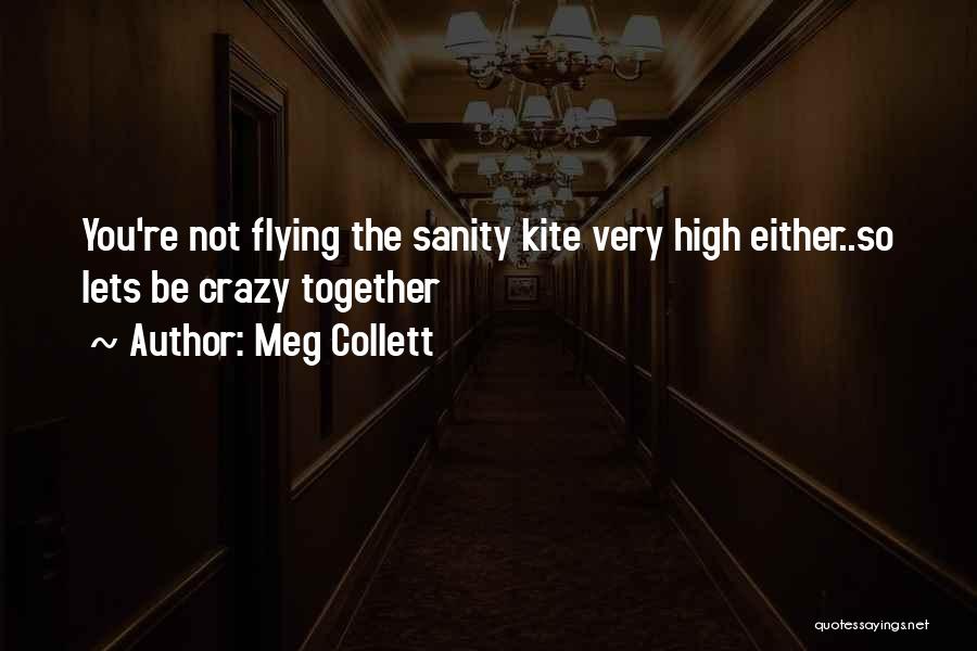 Meg Collett Quotes: You're Not Flying The Sanity Kite Very High Either..so Lets Be Crazy Together