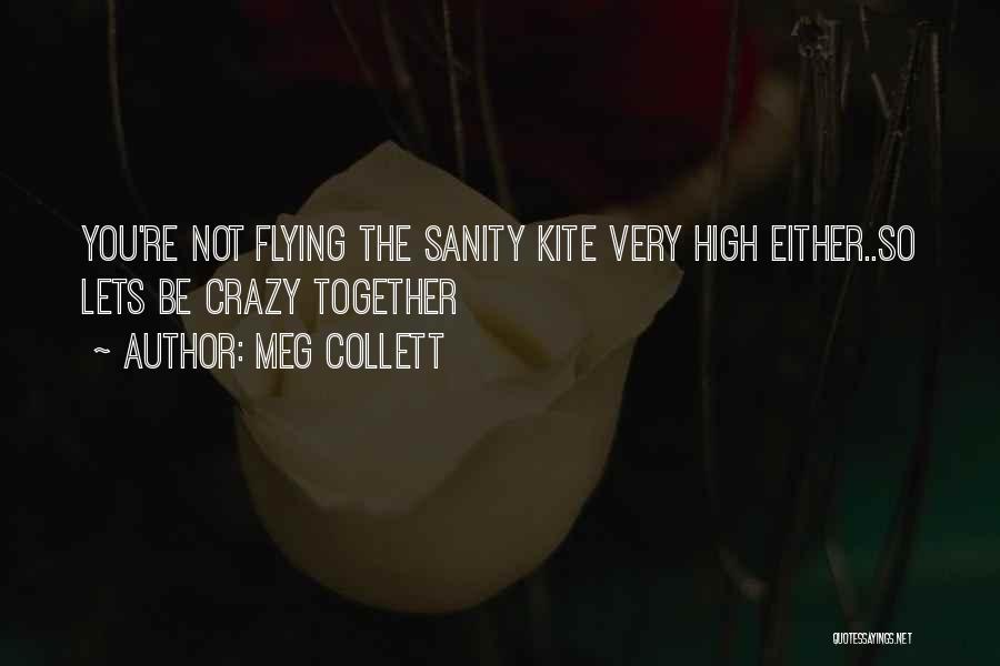 Meg Collett Quotes: You're Not Flying The Sanity Kite Very High Either..so Lets Be Crazy Together