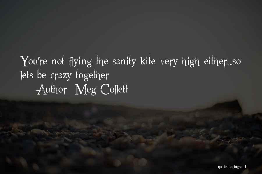 Meg Collett Quotes: You're Not Flying The Sanity Kite Very High Either..so Lets Be Crazy Together