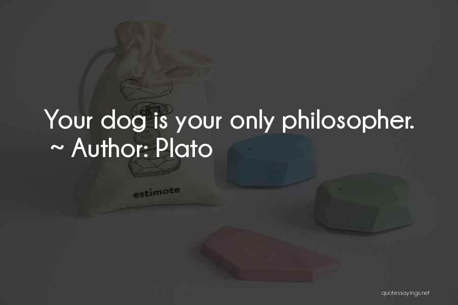 Plato Quotes: Your Dog Is Your Only Philosopher.