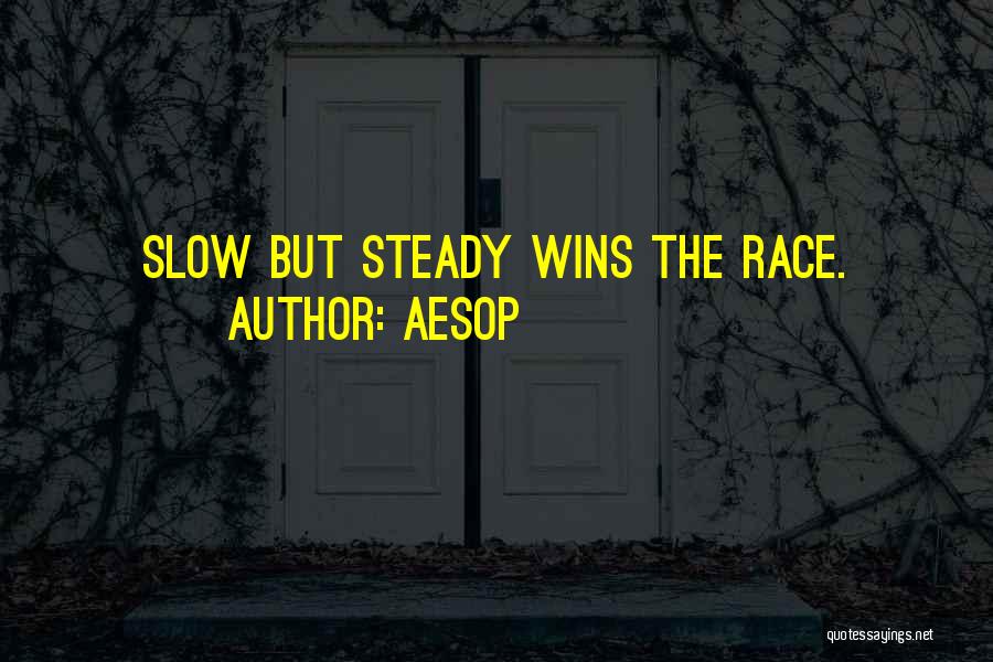 Aesop Quotes: Slow But Steady Wins The Race.