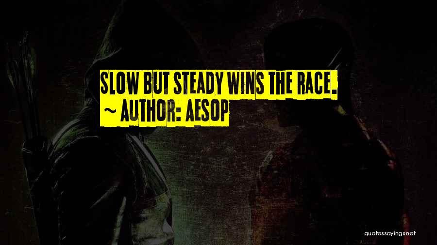 Aesop Quotes: Slow But Steady Wins The Race.