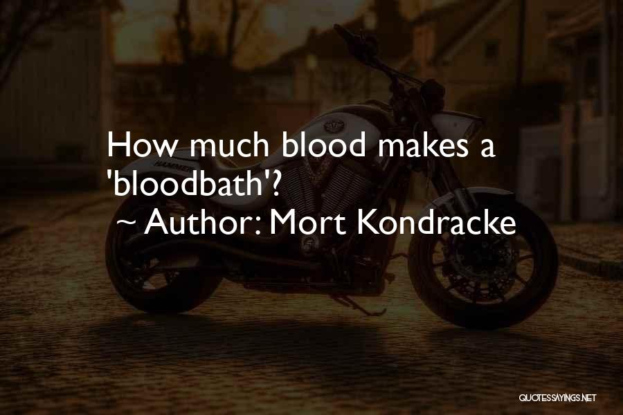 Mort Kondracke Quotes: How Much Blood Makes A 'bloodbath'?