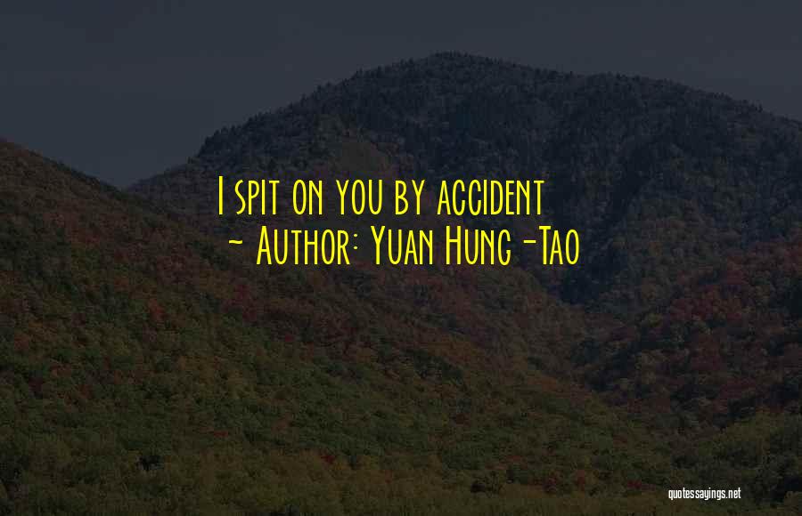 Yuan Hung-Tao Quotes: I Spit On You By Accident