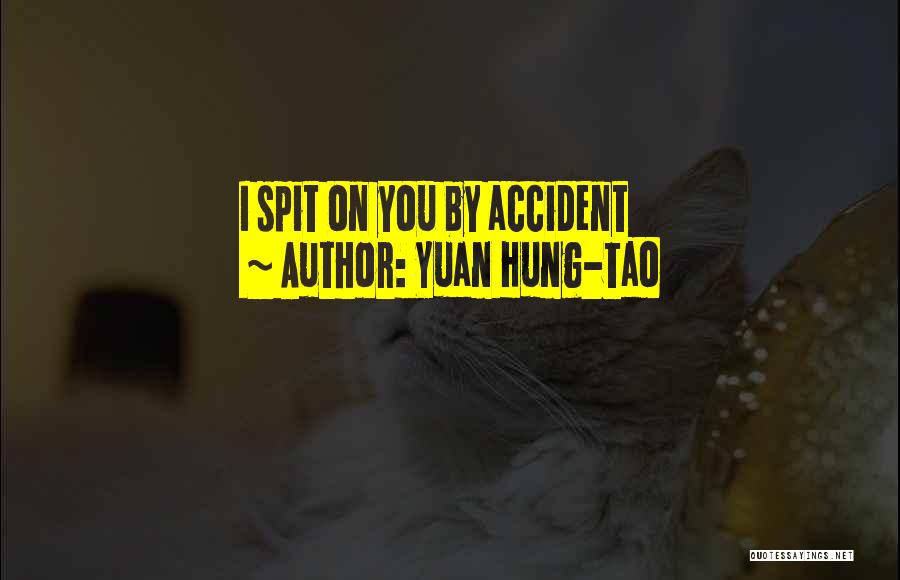 Yuan Hung-Tao Quotes: I Spit On You By Accident