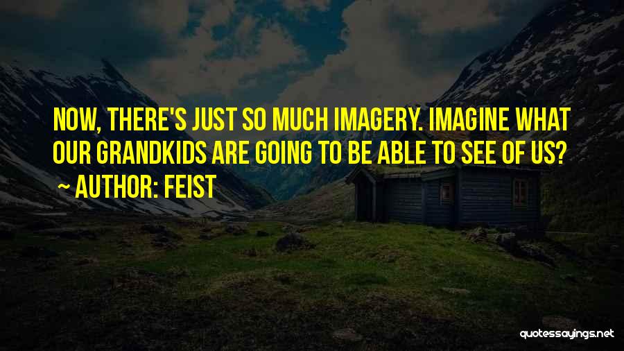 Feist Quotes: Now, There's Just So Much Imagery. Imagine What Our Grandkids Are Going To Be Able To See Of Us?