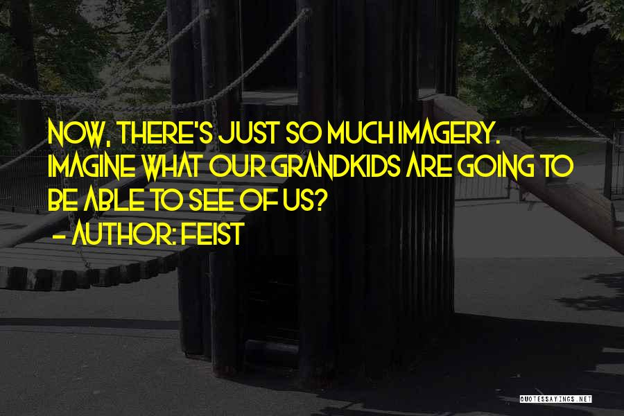 Feist Quotes: Now, There's Just So Much Imagery. Imagine What Our Grandkids Are Going To Be Able To See Of Us?