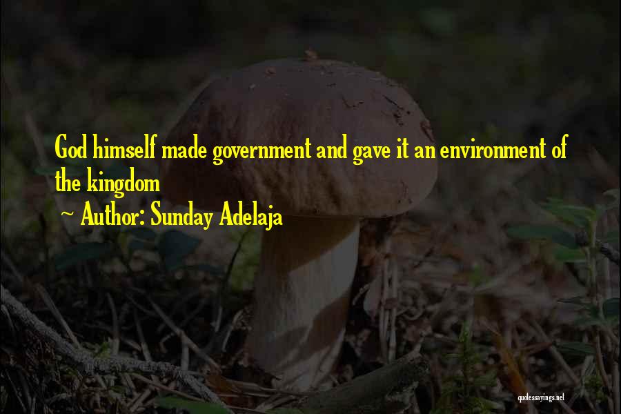 Sunday Adelaja Quotes: God Himself Made Government And Gave It An Environment Of The Kingdom