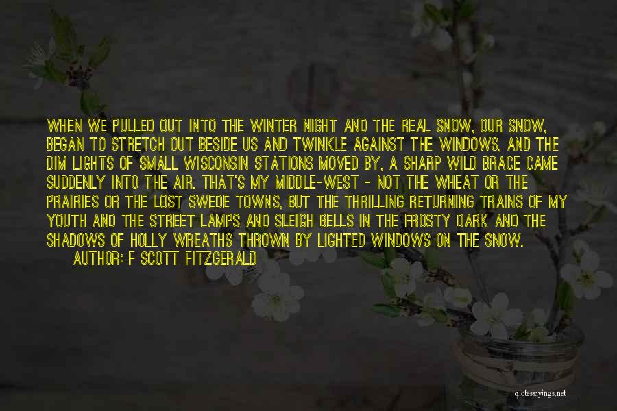 F Scott Fitzgerald Quotes: When We Pulled Out Into The Winter Night And The Real Snow, Our Snow, Began To Stretch Out Beside Us