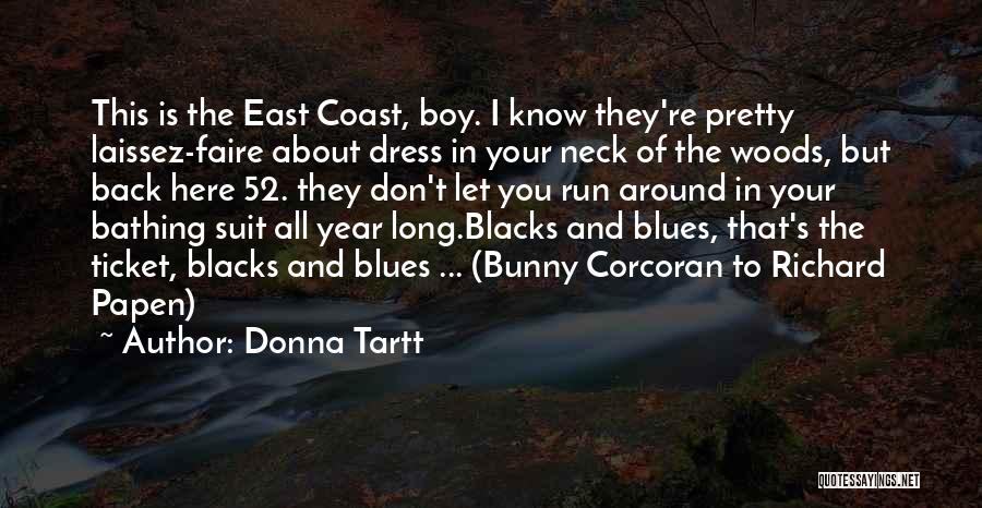 Donna Tartt Quotes: This Is The East Coast, Boy. I Know They're Pretty Laissez-faire About Dress In Your Neck Of The Woods, But