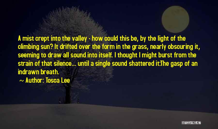 Tosca Lee Quotes: A Mist Crept Into The Valley - How Could This Be, By The Light Of The Climbing Sun? It Drifted