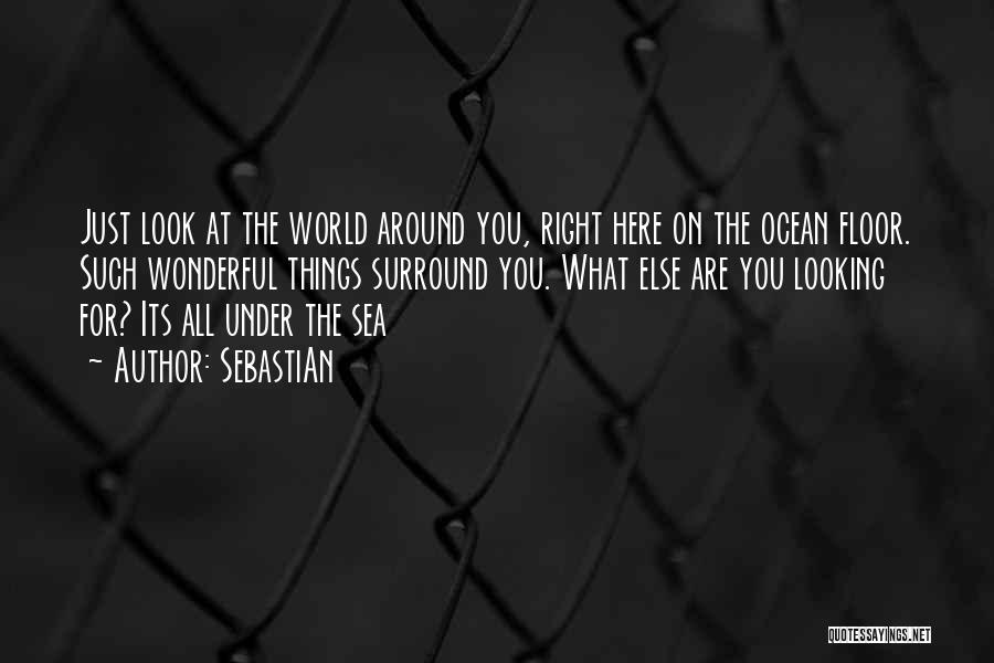 SebastiAn Quotes: Just Look At The World Around You, Right Here On The Ocean Floor. Such Wonderful Things Surround You. What Else