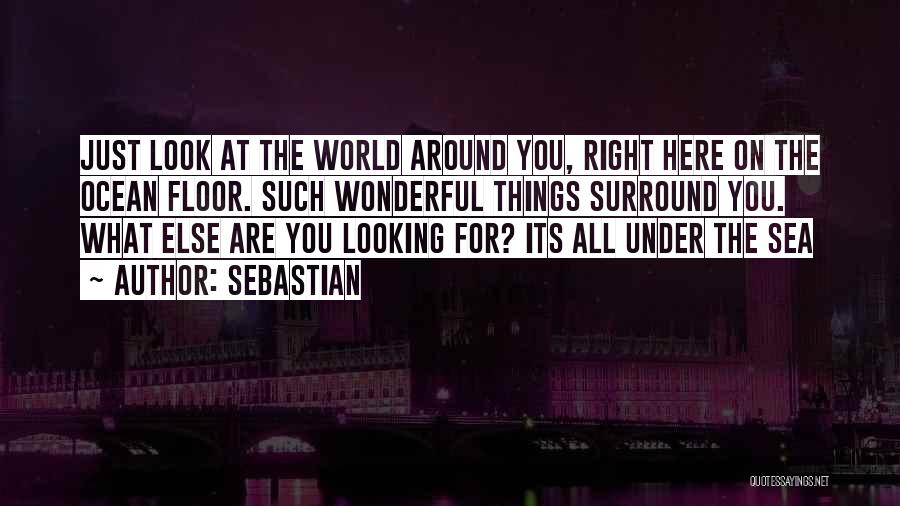 SebastiAn Quotes: Just Look At The World Around You, Right Here On The Ocean Floor. Such Wonderful Things Surround You. What Else