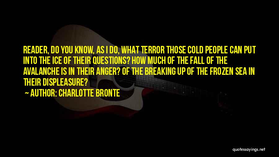 Charlotte Bronte Quotes: Reader, Do You Know, As I Do, What Terror Those Cold People Can Put Into The Ice Of Their Questions?