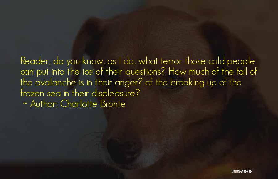 Charlotte Bronte Quotes: Reader, Do You Know, As I Do, What Terror Those Cold People Can Put Into The Ice Of Their Questions?