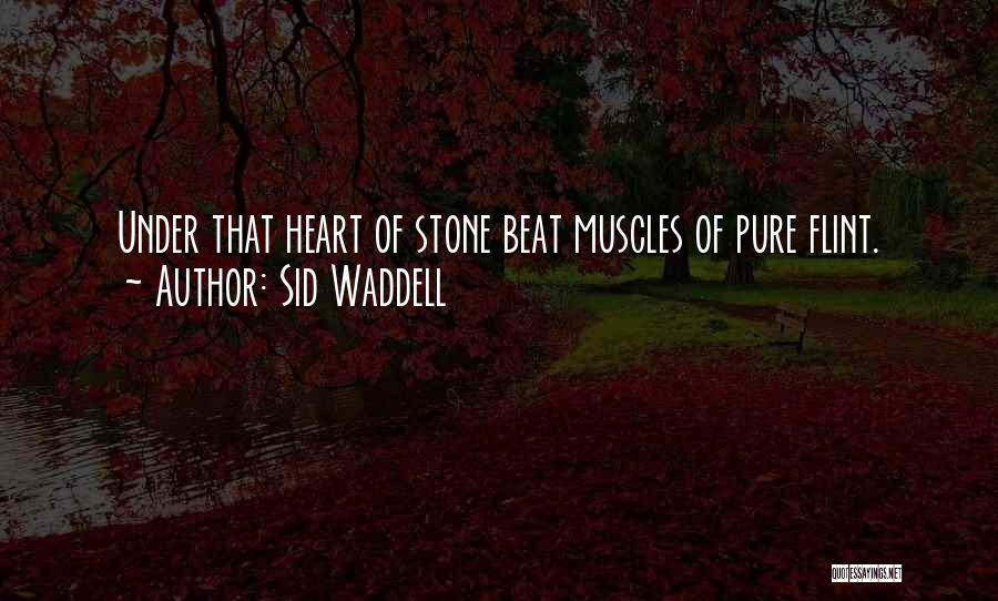 Sid Waddell Quotes: Under That Heart Of Stone Beat Muscles Of Pure Flint.