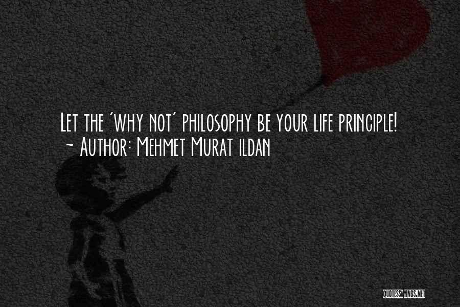 Mehmet Murat Ildan Quotes: Let The 'why Not' Philosophy Be Your Life Principle!