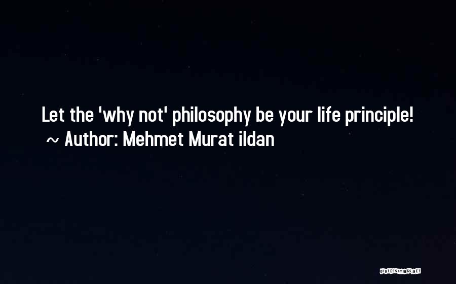 Mehmet Murat Ildan Quotes: Let The 'why Not' Philosophy Be Your Life Principle!