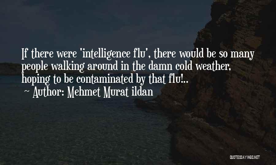 Mehmet Murat Ildan Quotes: If There Were 'intelligence Flu', There Would Be So Many People Walking Around In The Damn Cold Weather, Hoping To