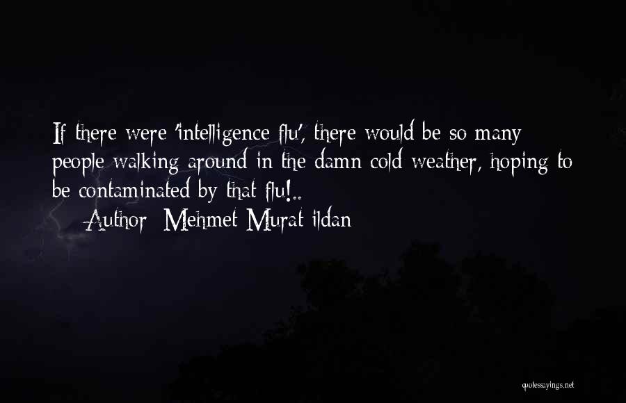 Mehmet Murat Ildan Quotes: If There Were 'intelligence Flu', There Would Be So Many People Walking Around In The Damn Cold Weather, Hoping To