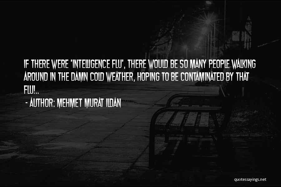 Mehmet Murat Ildan Quotes: If There Were 'intelligence Flu', There Would Be So Many People Walking Around In The Damn Cold Weather, Hoping To