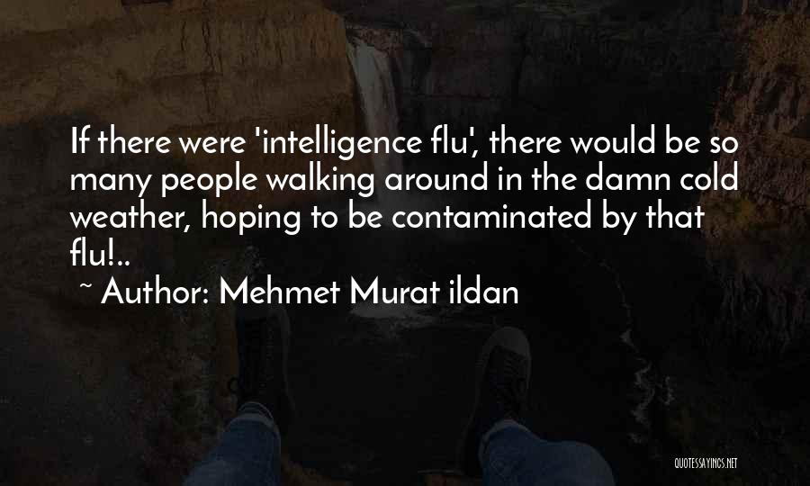 Mehmet Murat Ildan Quotes: If There Were 'intelligence Flu', There Would Be So Many People Walking Around In The Damn Cold Weather, Hoping To