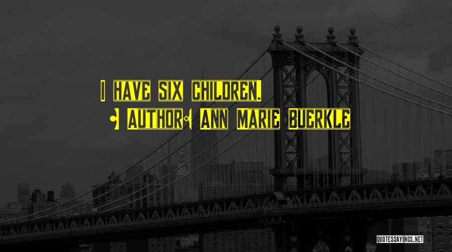 Ann Marie Buerkle Quotes: I Have Six Children.