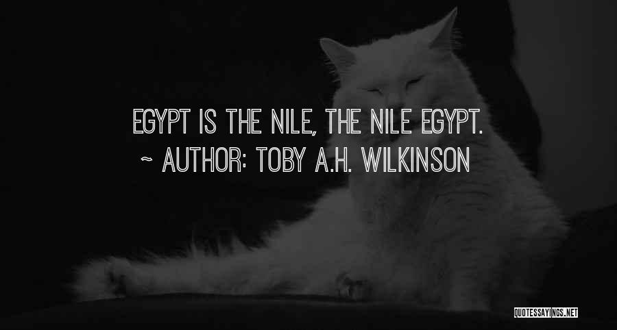 Toby A.H. Wilkinson Quotes: Egypt Is The Nile, The Nile Egypt.