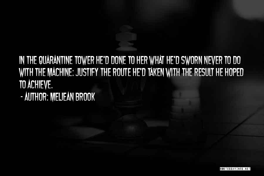 Meljean Brook Quotes: In The Quarantine Tower He'd Done To Her What He'd Sworn Never To Do With The Machine: Justify The Route