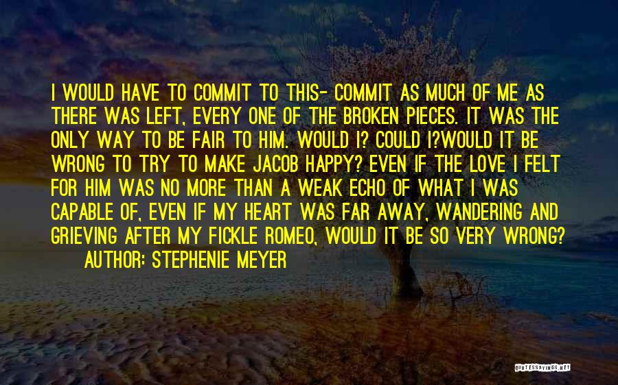 Stephenie Meyer Quotes: I Would Have To Commit To This- Commit As Much Of Me As There Was Left, Every One Of The