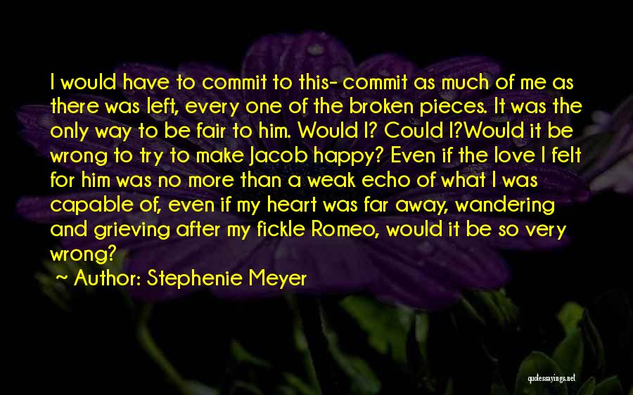 Stephenie Meyer Quotes: I Would Have To Commit To This- Commit As Much Of Me As There Was Left, Every One Of The