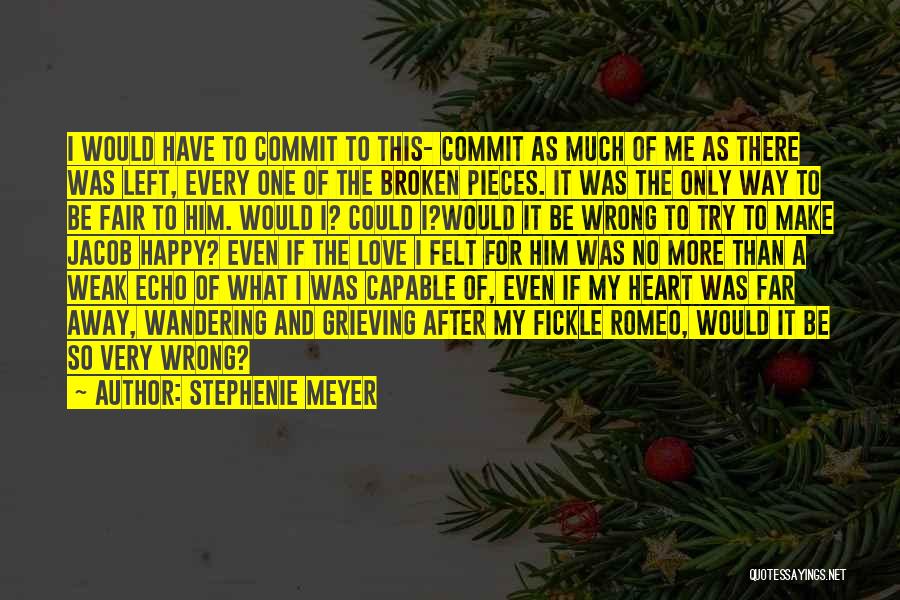 Stephenie Meyer Quotes: I Would Have To Commit To This- Commit As Much Of Me As There Was Left, Every One Of The