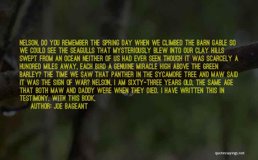 Joe Bageant Quotes: Nelson, Do You Remember The Spring Day When We Climbed The Barn Gable So We Could See The Seagulls That