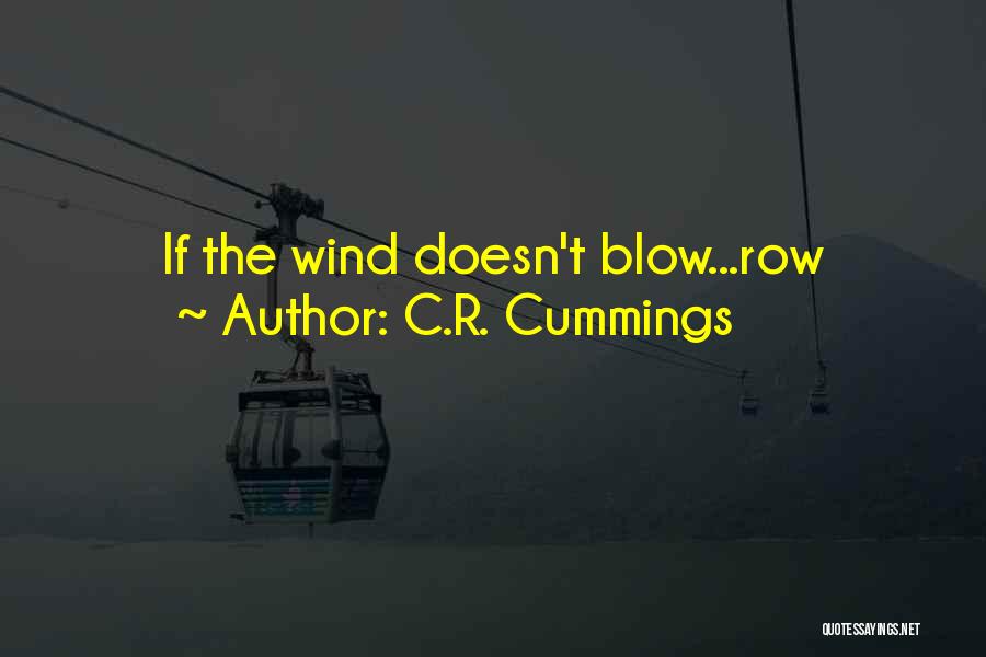 C.R. Cummings Quotes: If The Wind Doesn't Blow...row