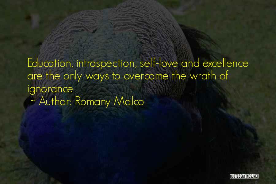 Romany Malco Quotes: Education, Introspection, Self-love And Excellence Are The Only Ways To Overcome The Wrath Of Ignorance