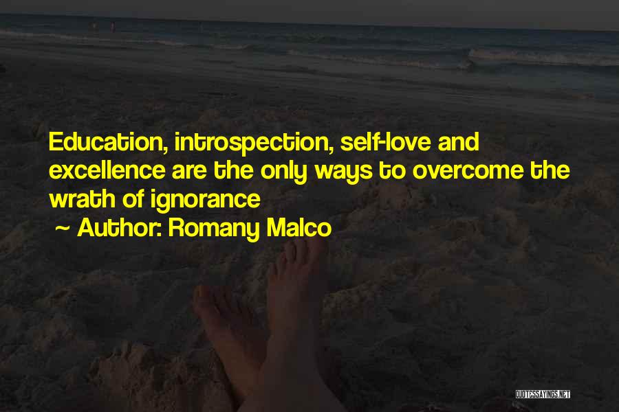 Romany Malco Quotes: Education, Introspection, Self-love And Excellence Are The Only Ways To Overcome The Wrath Of Ignorance