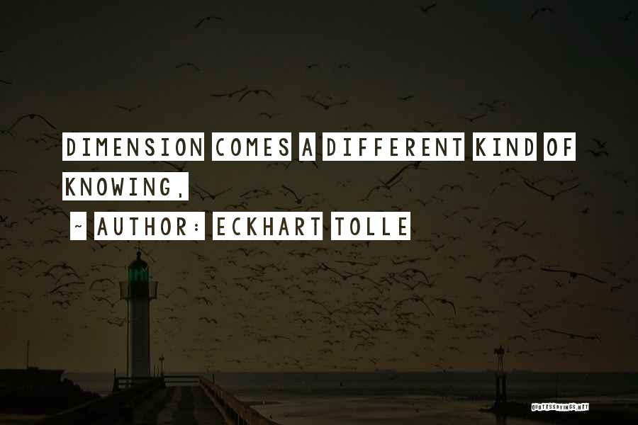 5 Dimension Quotes By Eckhart Tolle