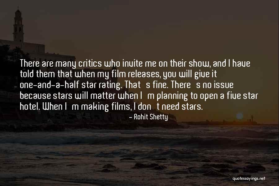 5 Star Rating Quotes By Rohit Shetty