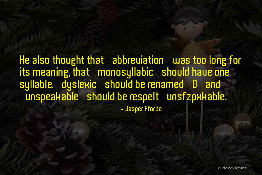 5 Syllable Quotes By Jasper Fforde