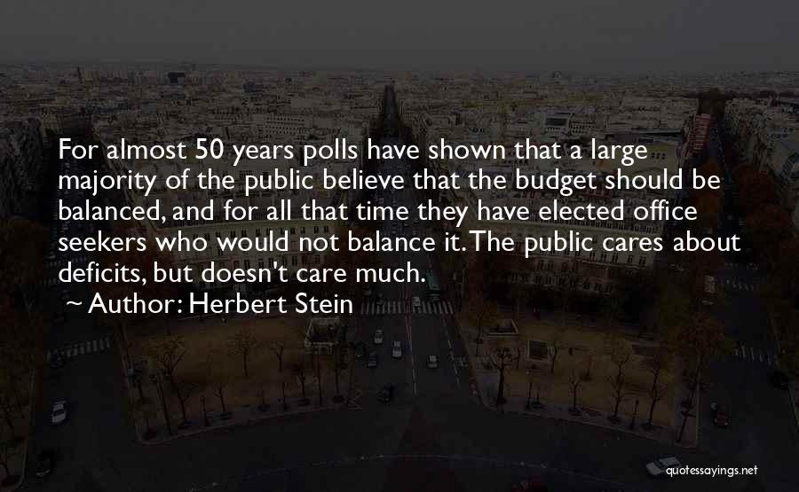 50 Years Quotes By Herbert Stein