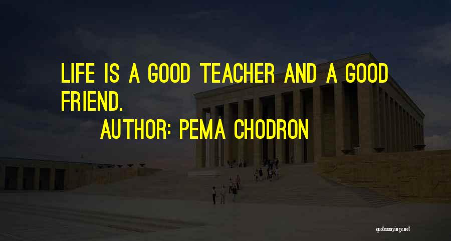 Pema Chodron Quotes: Life Is A Good Teacher And A Good Friend.