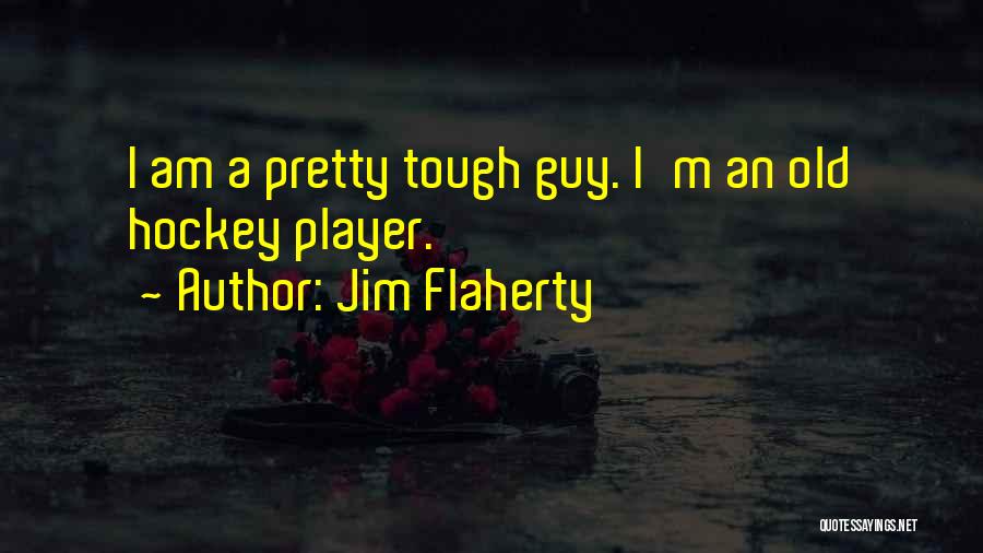 Jim Flaherty Quotes: I Am A Pretty Tough Guy. I'm An Old Hockey Player.