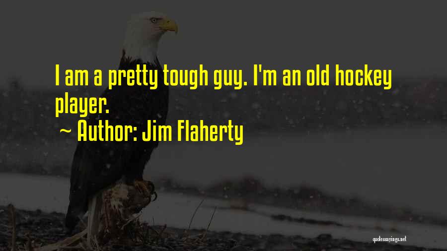 Jim Flaherty Quotes: I Am A Pretty Tough Guy. I'm An Old Hockey Player.