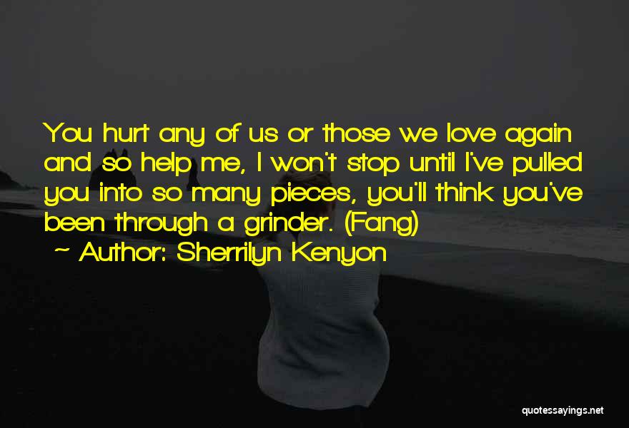 Sherrilyn Kenyon Quotes: You Hurt Any Of Us Or Those We Love Again And So Help Me, I Won't Stop Until I've Pulled
