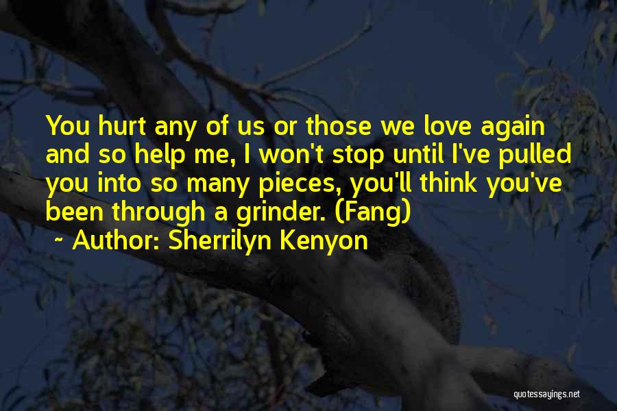 Sherrilyn Kenyon Quotes: You Hurt Any Of Us Or Those We Love Again And So Help Me, I Won't Stop Until I've Pulled