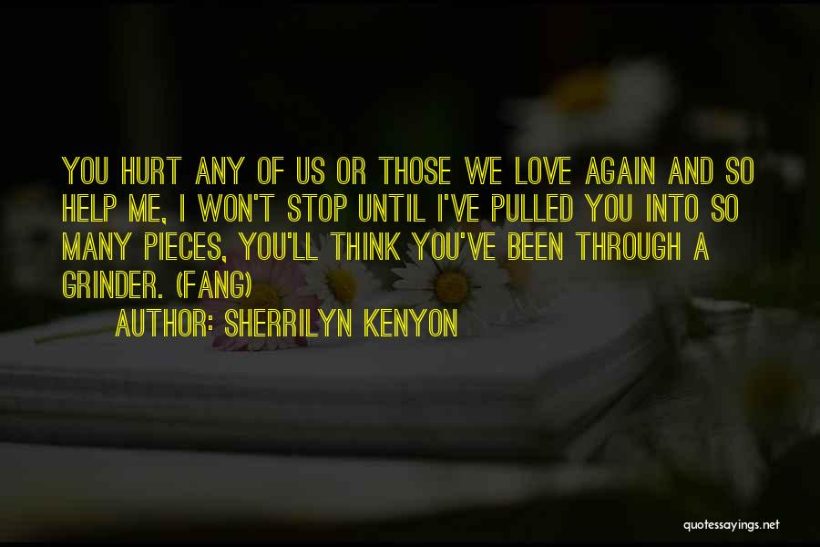 Sherrilyn Kenyon Quotes: You Hurt Any Of Us Or Those We Love Again And So Help Me, I Won't Stop Until I've Pulled