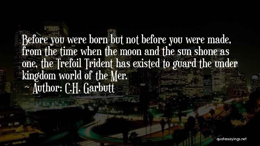 C.H. Garbutt Quotes: Before You Were Born But Not Before You Were Made, From The Time When The Moon And The Sun Shone
