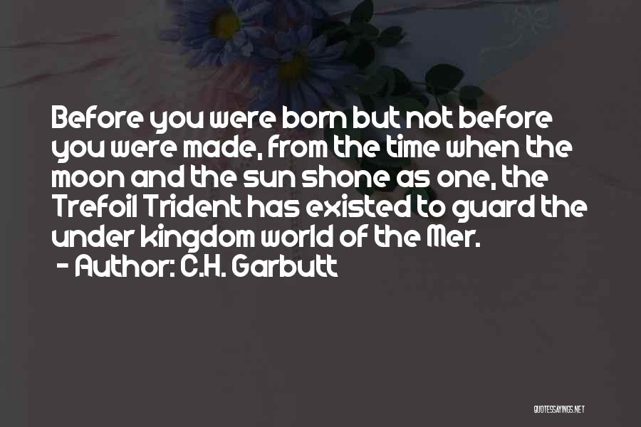 C.H. Garbutt Quotes: Before You Were Born But Not Before You Were Made, From The Time When The Moon And The Sun Shone