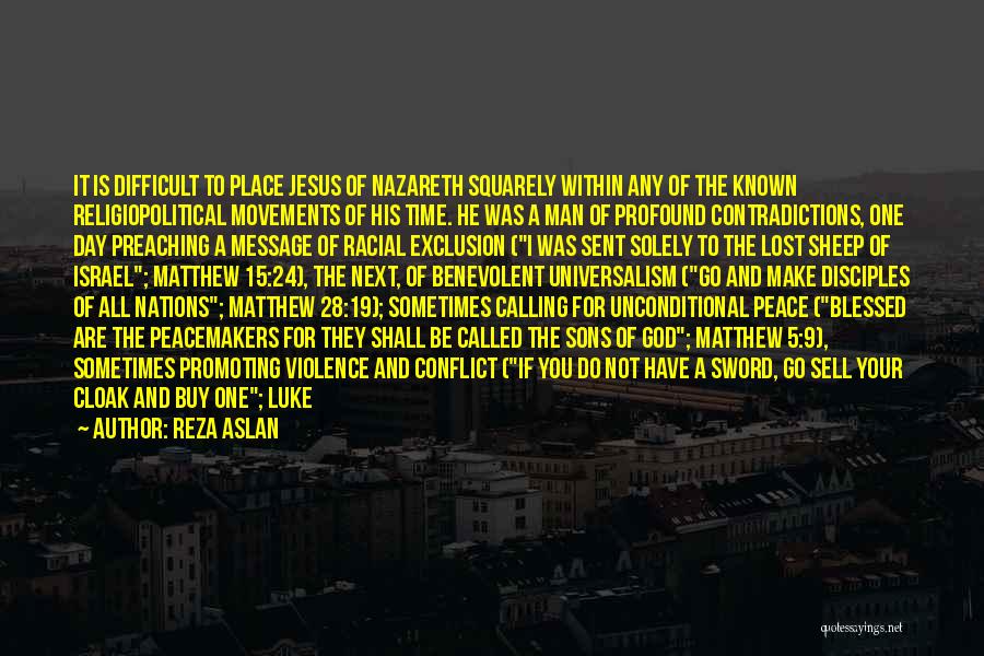 Reza Aslan Quotes: It Is Difficult To Place Jesus Of Nazareth Squarely Within Any Of The Known Religiopolitical Movements Of His Time. He